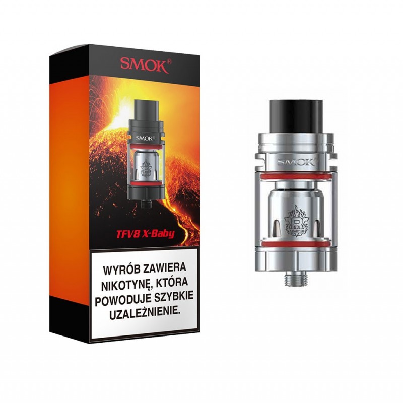 Atomizer SMOK TFV8 X-Baby Stainless Atomizer SMOK TFV8 X-Baby Stainless