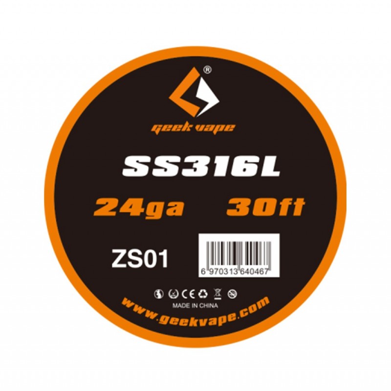 Drut GEEKVAPE GEEKVAPE SS316L/24ga*30FT Drut GEEKVAPE GEEKVAPE SS316L/24ga*30FT